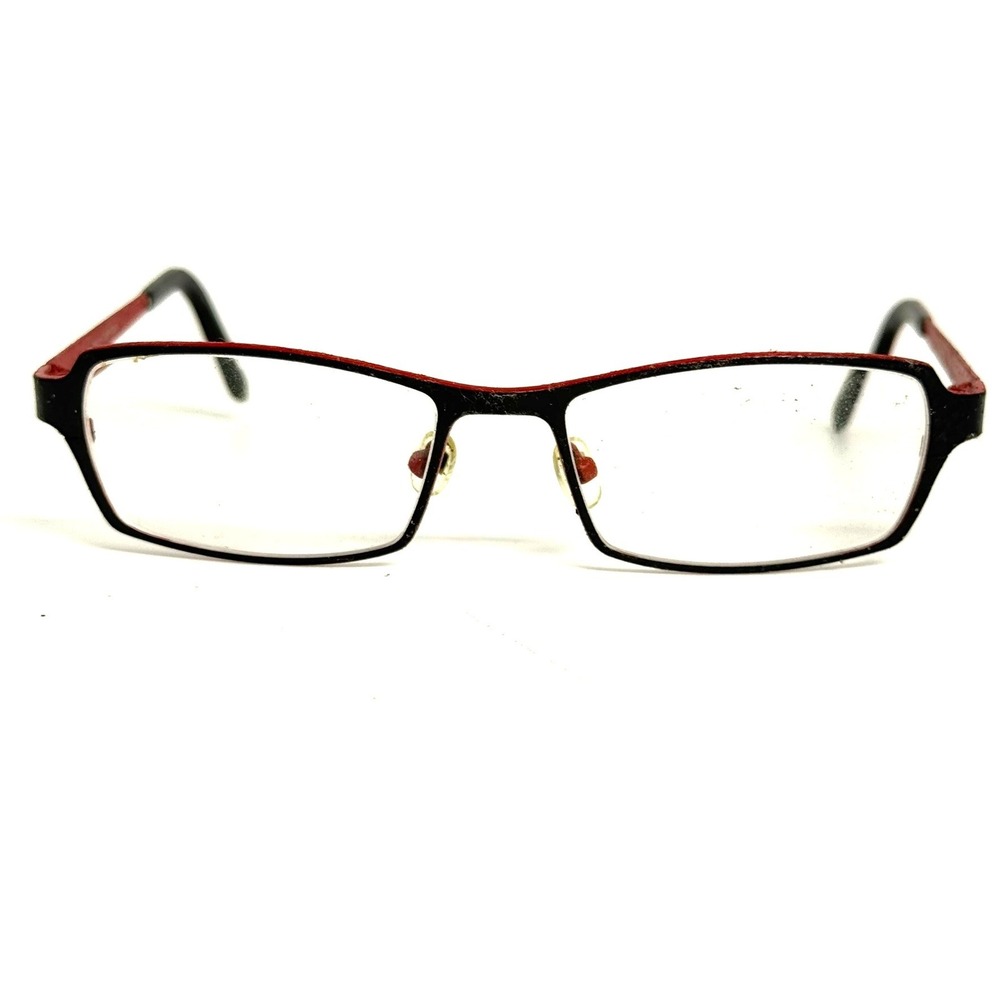 ProDesign Denmark 1264 c.6021 Black Red Rectangular Eyeglasses Frames 51-16-130